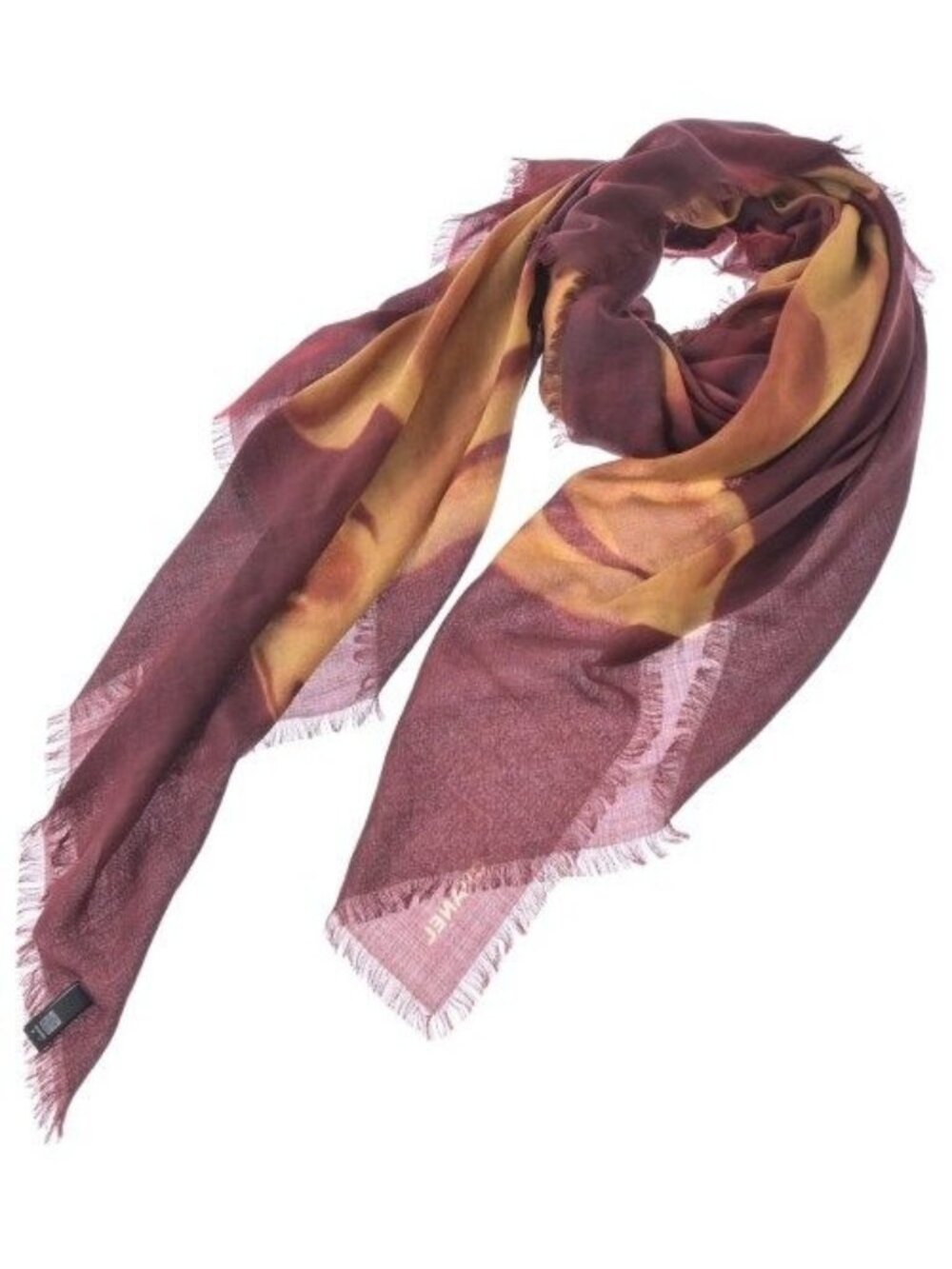 Chanel Shawl Scarf Red